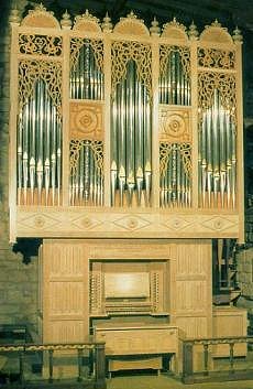 St Wystan's Church organ, built in 1998 by Peter Collins