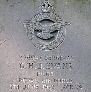 G.H.J. Evans: Headstone